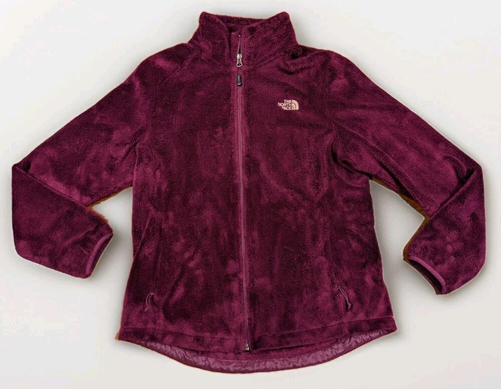The North Face Women’s Large Osito Fleece Jacket Full Zip Purple Plush Soft